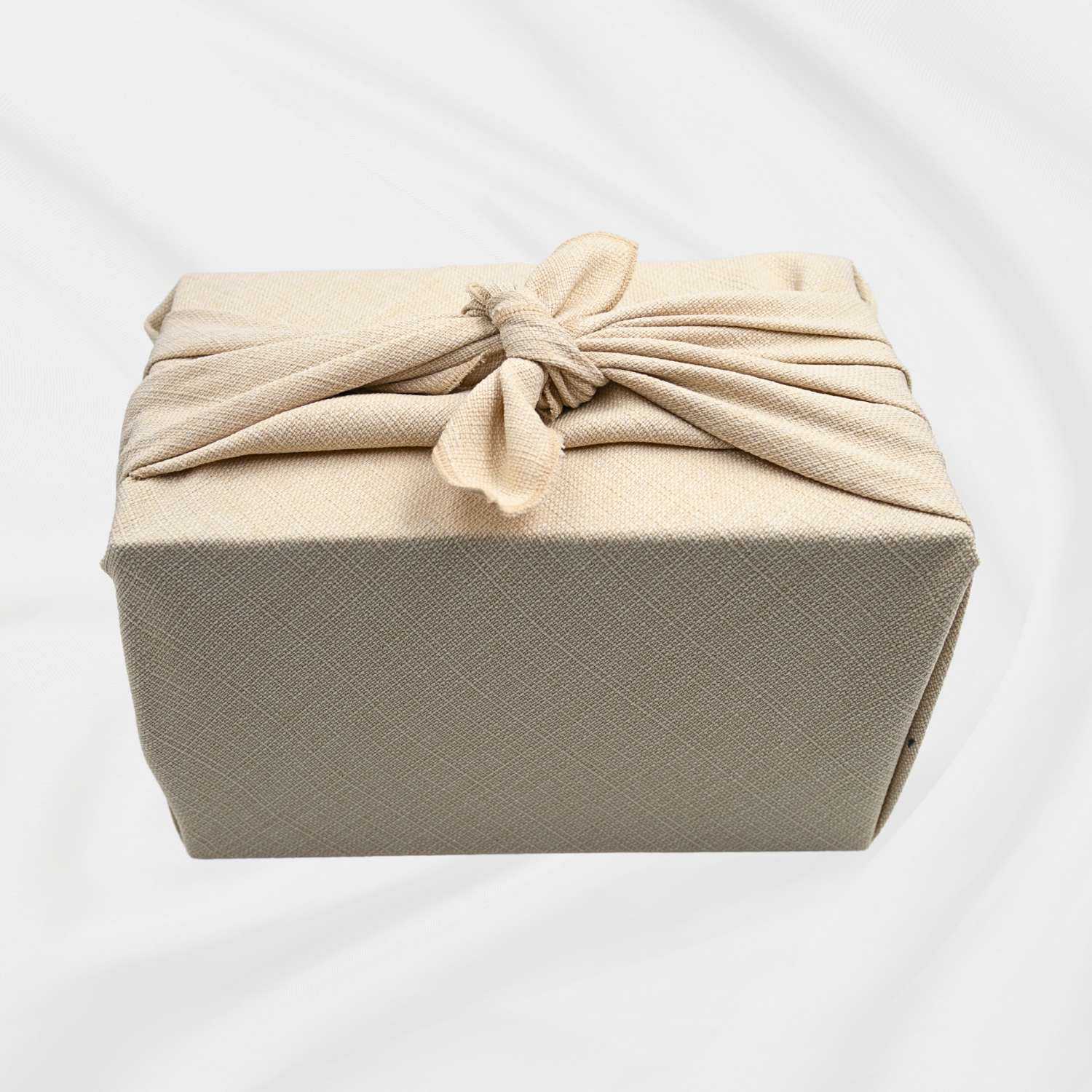 Furoshiki &quot;Lin beige&quot; - Emballage cadeau réutilisable